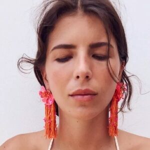 Zara STAR FLOWER EARRINGS. Multicolored. One Size. New with Tags.